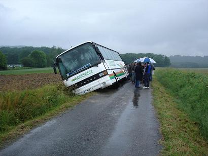 car sortie de route